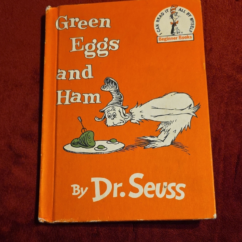 Dr. Seuss Green Eggs and Ham Book - Orange Cover
